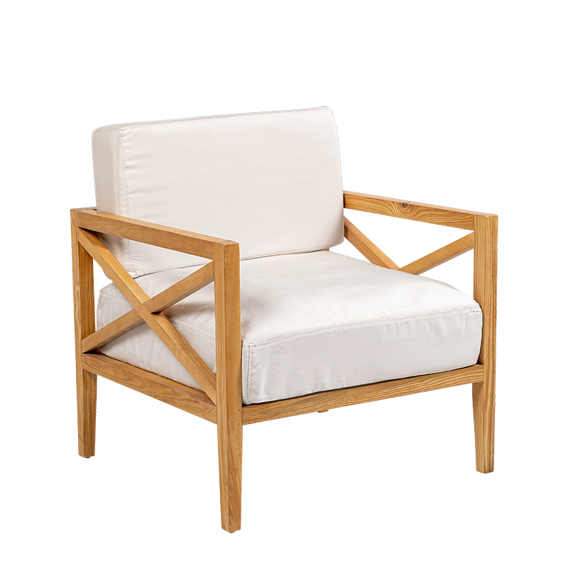 Fauteuil Biarritz 70 x 75 cm H 78 cm