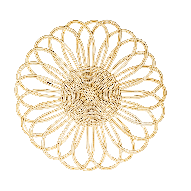 Dessous d'assiette Fleur de rotin Ø 35 cm