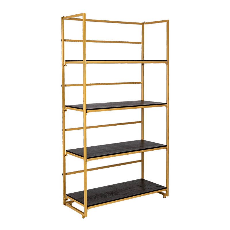 Etagère dorée et noire 40 x 100 cm H 180 cm