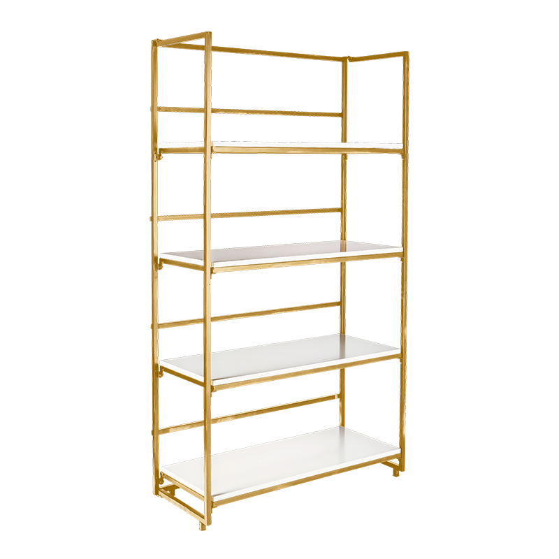 Regal Gold und weiss 40 x 80 cm H 180 cm