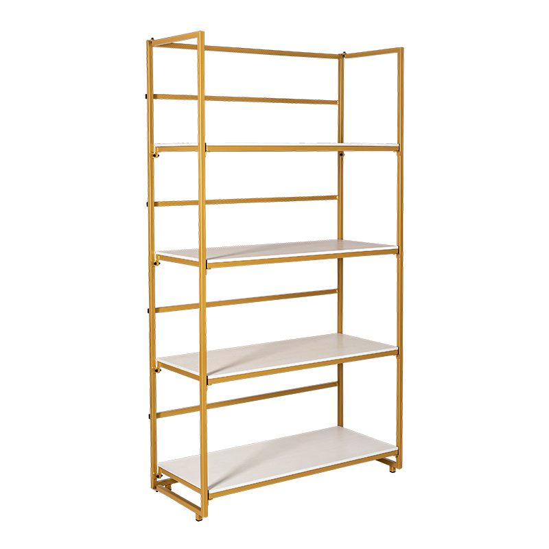 Etagère dorée et blanche 40 x 100 cm H 180 cm