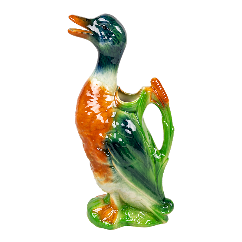 Carafe Vintage Barbotine Canard