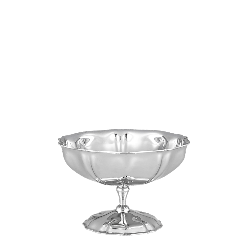 Schale auf Fuss Vintage Inox 10 cl