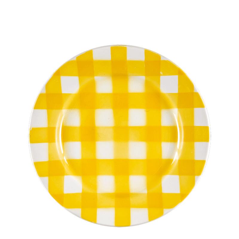 Dessertteller Vintage kariert Ø 18-21 cm