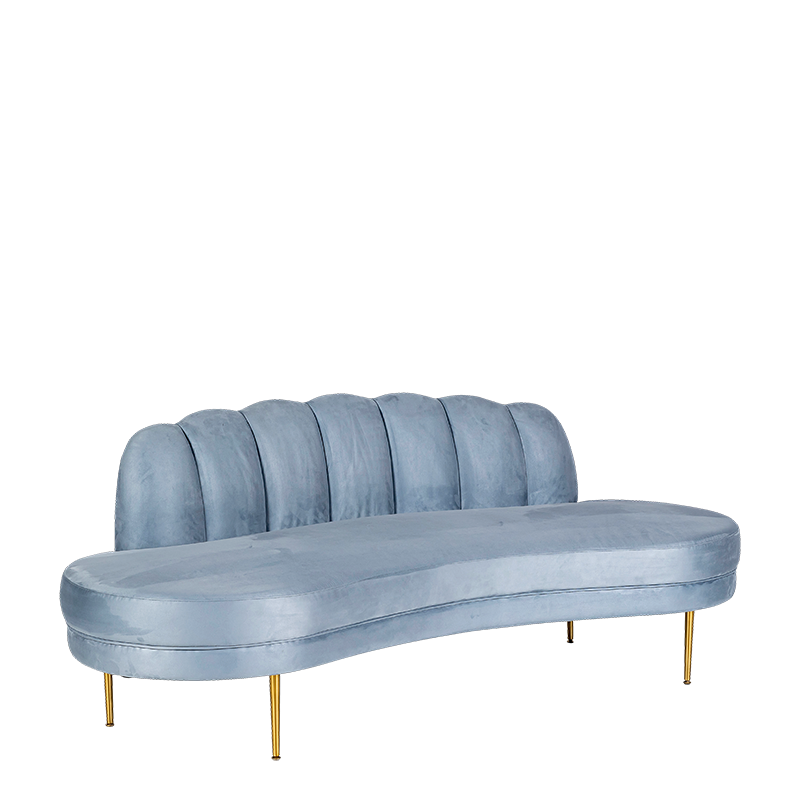 Sofa Bella blaugrau 210 x 80 cm H 72 cm