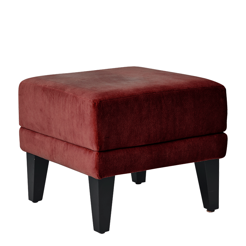 Hocker Infinito "K" klein bordeauxrot 50 x 50 cm H 45 cm