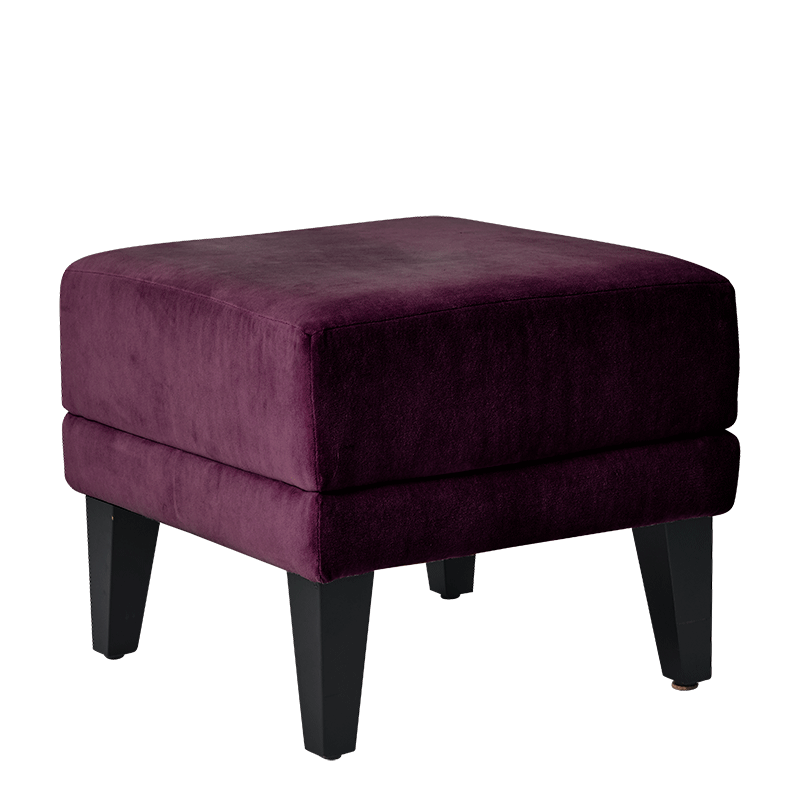 Hocker Infinito "K" klein violett 50 x 50 cm H 45 cm