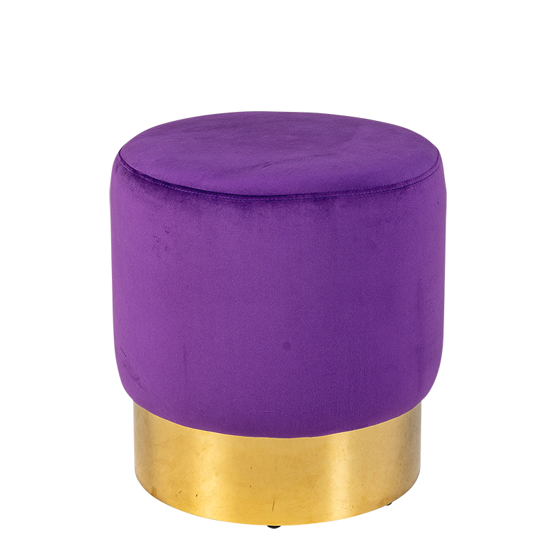 Hocker Belle Epoque violett Ø 40 cm H 42 cm