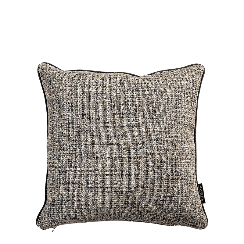 Coussin Malia tweed gris 40 x 40 cm