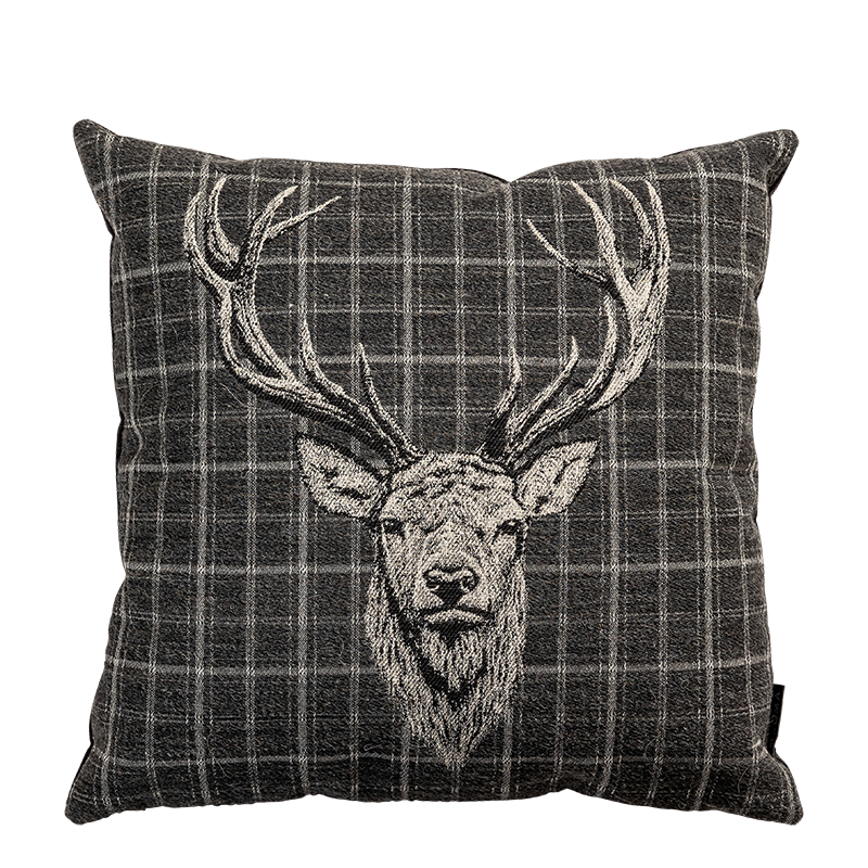 Coussin Burton anthracite 45 x 45 cm