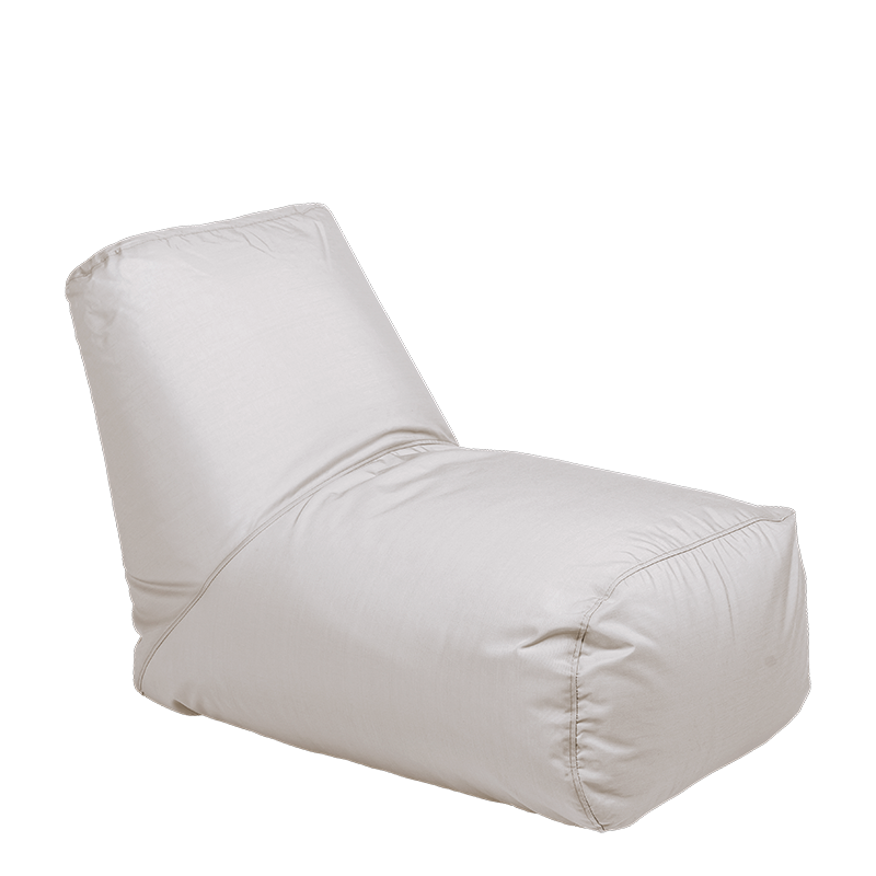 Pouf maxi gris 120 x 70 cm H 80 cm