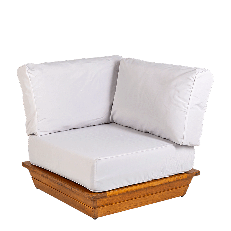 Module d'angle Lounge garden grey 76 x 76 cm H 70 cm