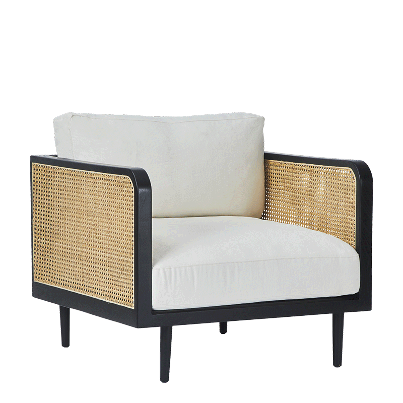 Fauteuil Cannes 83 x 83 H 78 cm