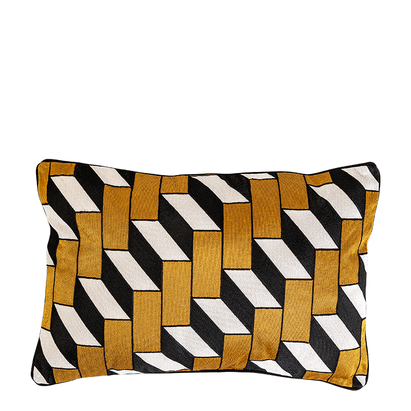 Kissen Domino Gold 40 x 60 cm