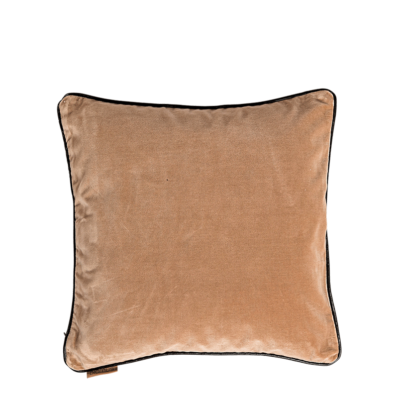 Coussin Velvet velours taupe 40 x 40 cm