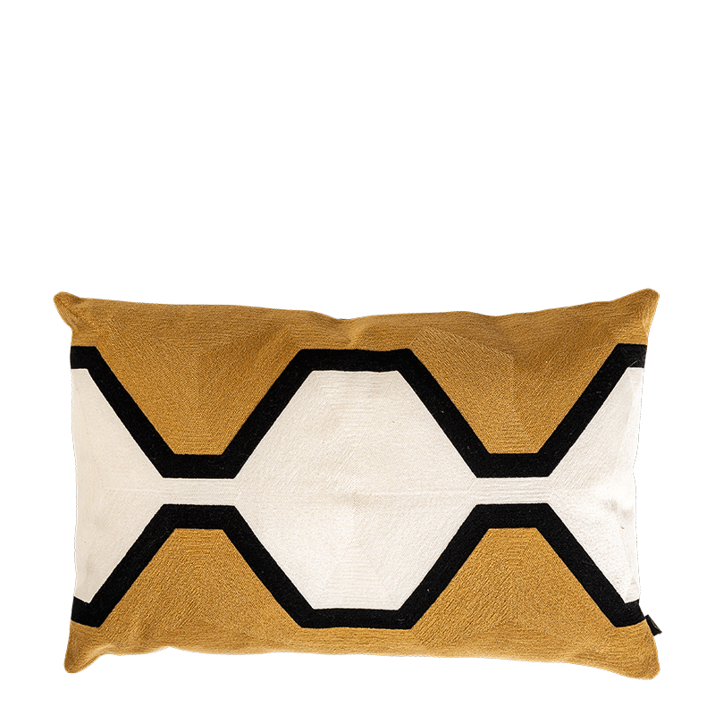 Kissen Hexa Gold 40 x 60 cm