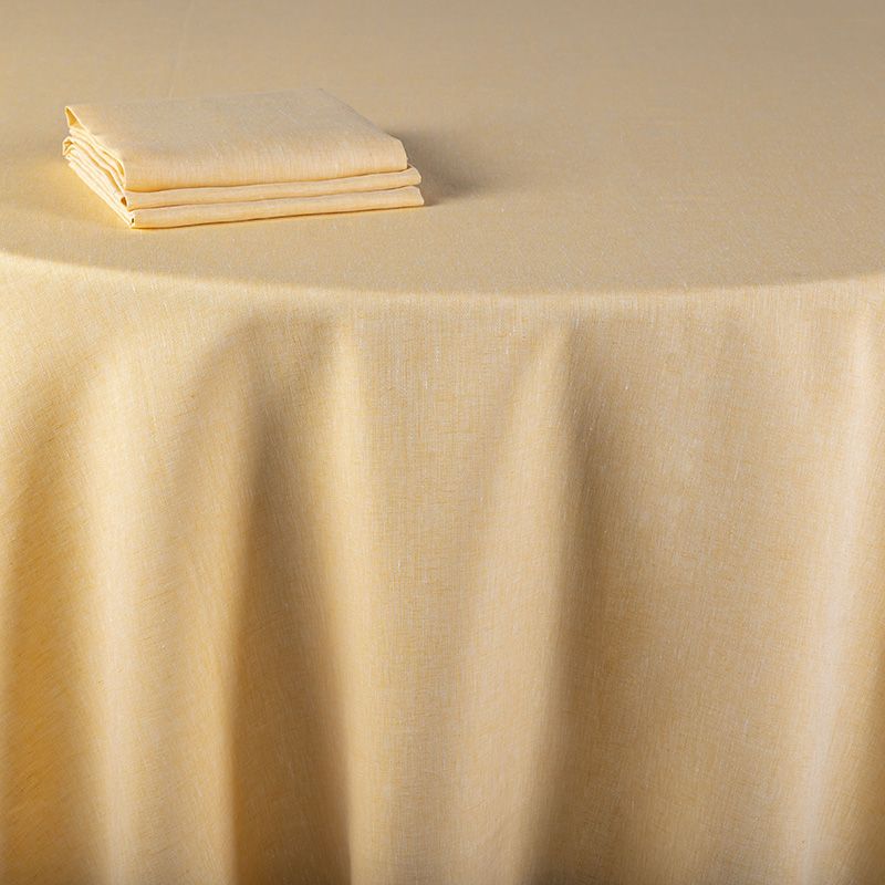 Serviette de table Lin jaune aurore 60 x 60 cm