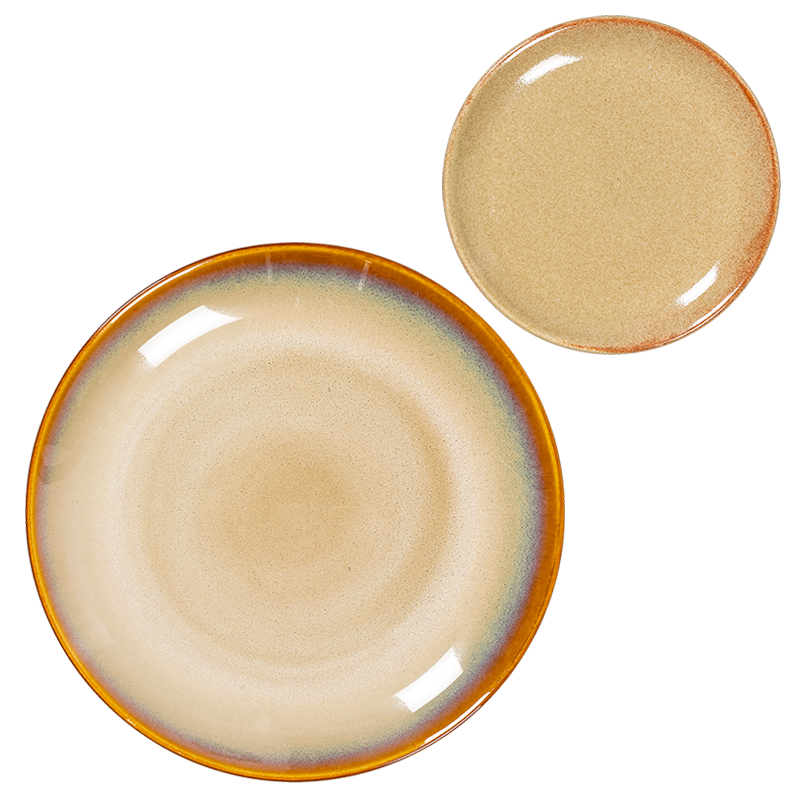 Assiettes Corfou beige