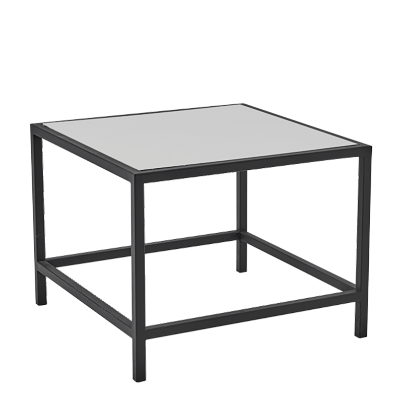 Tisch tief Unico quadratisch schwarz 65 cm x 65 cm H 40 cm