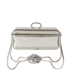 Chafing-Dish Silber L 30 B 15 H 27 cm mit Brenner