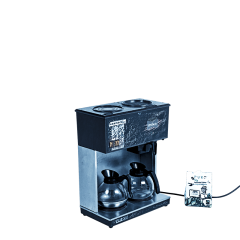 Filter-Kaffeemaschine Miko : 220 V + 1 Paket mit 4 Dosen Kaffee