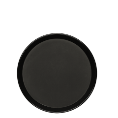Serviertablett schwarz rutschfest Ø 39,5 cm H 3 cm