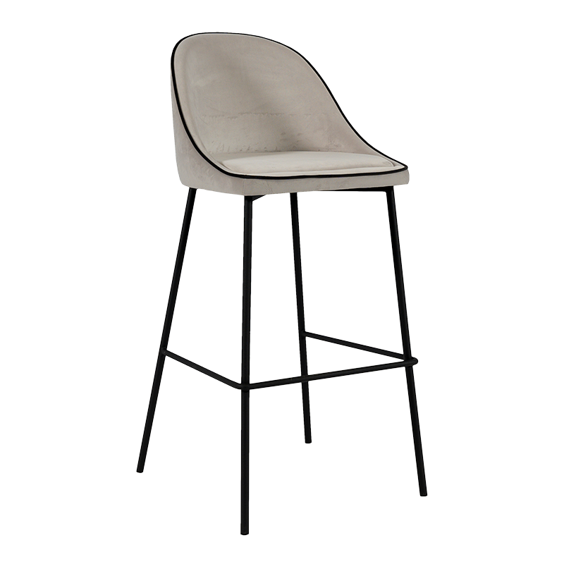 Barstuhl Luzern Samt H 78 cm